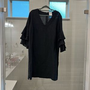 Black Finley Linen Dress